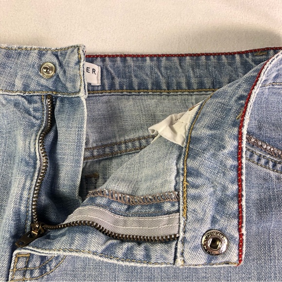 Tommy Hilfiger Vintage Wash Mini Skirt A-Line Summer Y2K Hipster Denim Cargo - Picture 4 of 9